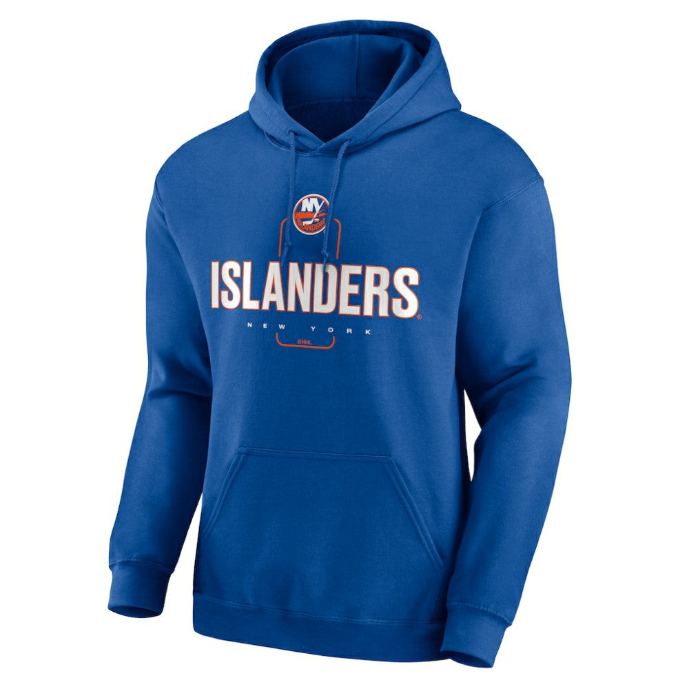 NHL Royal New York Islanders Personalized Name & Number Midfielder Pullover Hoodie