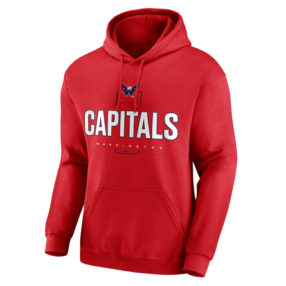 NHL Red Washington Capitals Personalized Name & Number Midfielder Pullover Hoodie