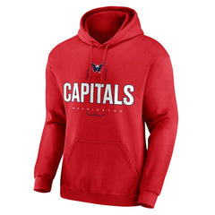 NHL Red Washington Capitals Personalized Name & Number Midfielder Pullover Hoodie