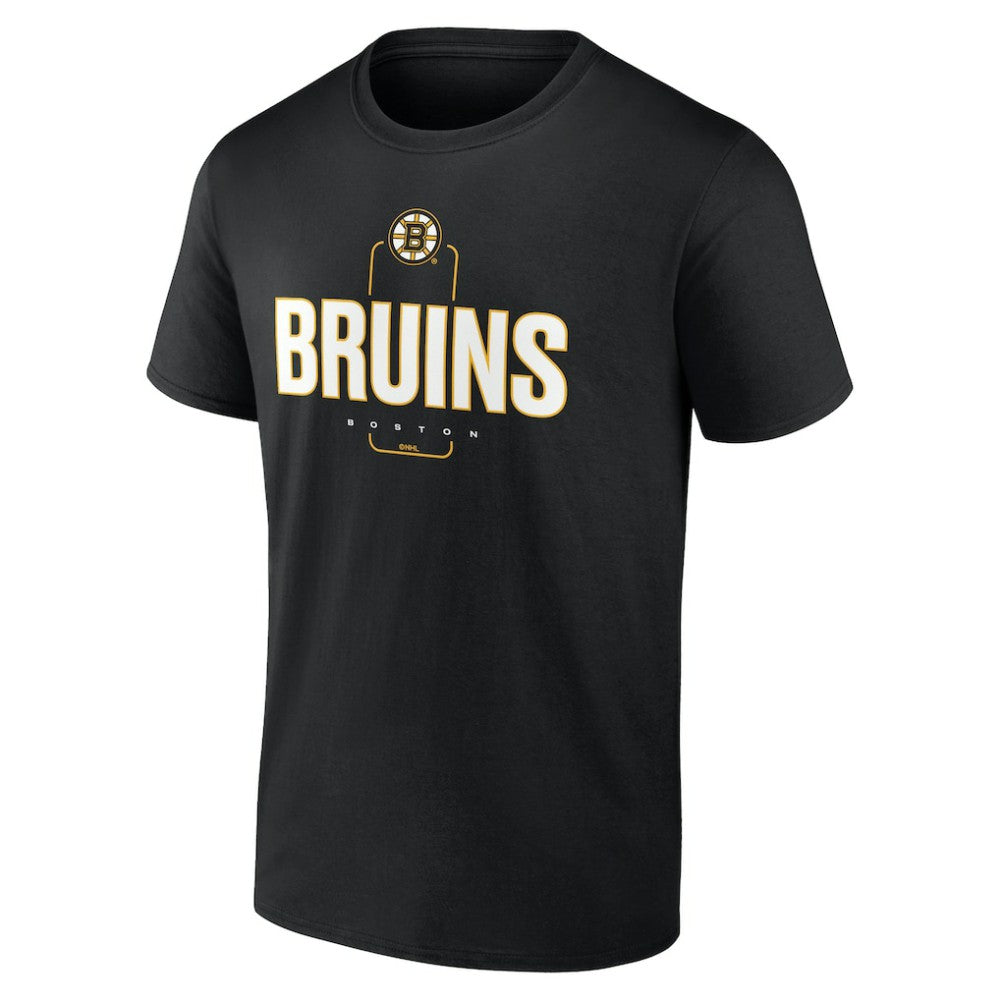 NHL Black Boston Bruins Personalized Name & Number Midfielder T-Shirt