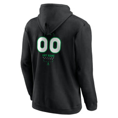 NHL Black Dallas Stars Personalized Name & Number Midfielder Pullover Hoodie