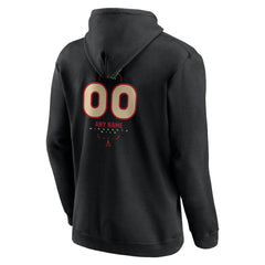 NHL Black Minnesota Wild Personalized Name & Number Midfielder Pullover Hoodie