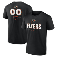 NHL Black Philadelphia Flyers Personalized Name & Number Midfielder T-Shirt