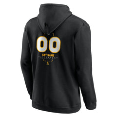 NHL Black Pittsburgh Penguins Personalized Name & Number Midfielder Pullover Hoodie