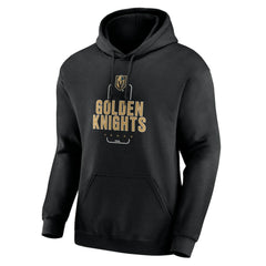NHL Black Vegas Golden Knights Personalized Name & Number Midfielder Pullover Hoodie