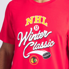 NHL True Red|True Red Chicago Blackhawks lululemon 2025 NHL Winter Classic Soft Jersey T-Shirt