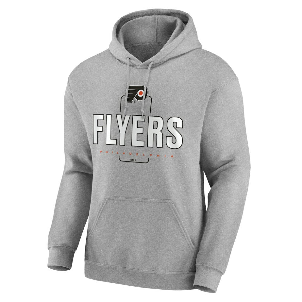 NHL Gray Philadelphia Flyers Personalized Name & Number Midfielder Pullover Hoodie