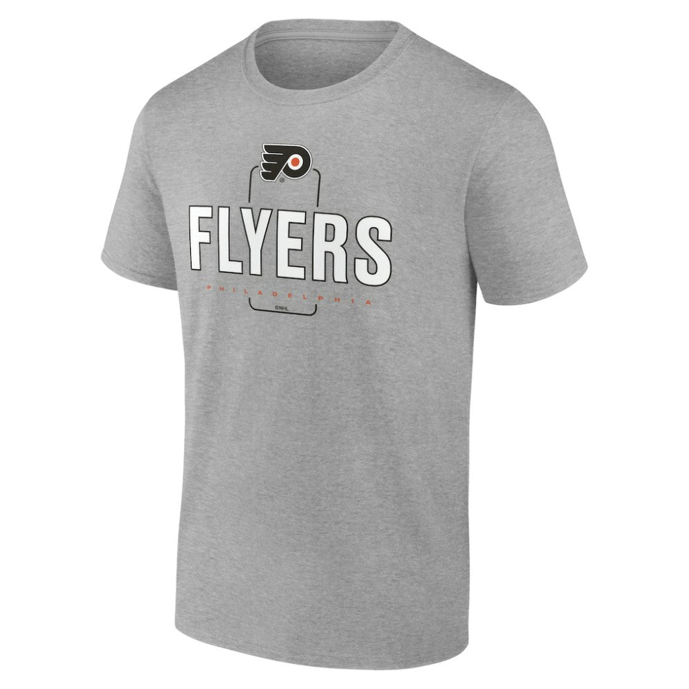 NHL Gray Philadelphia Flyers Personalized Name & Number Midfielder T-Shirt