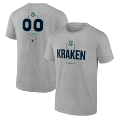 NHL Gray Seattle Kraken Personalized Name & Number Midfielder T-Shirt