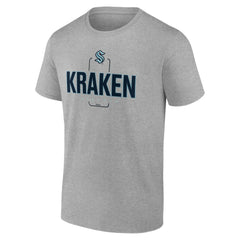 NHL Gray Seattle Kraken Personalized Name & Number Midfielder T-Shirt