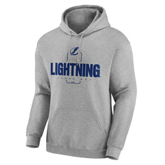 NHL Gray Tampa Bay Lightning Personalized Name & Number Midfielder Pullover Hoodie