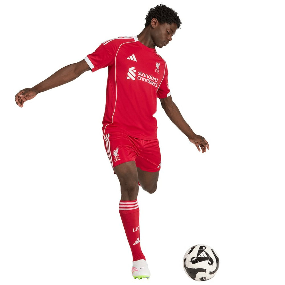 Liverpool 2025/26 Home AEROREADY Replica Shorts - Adidas Red
