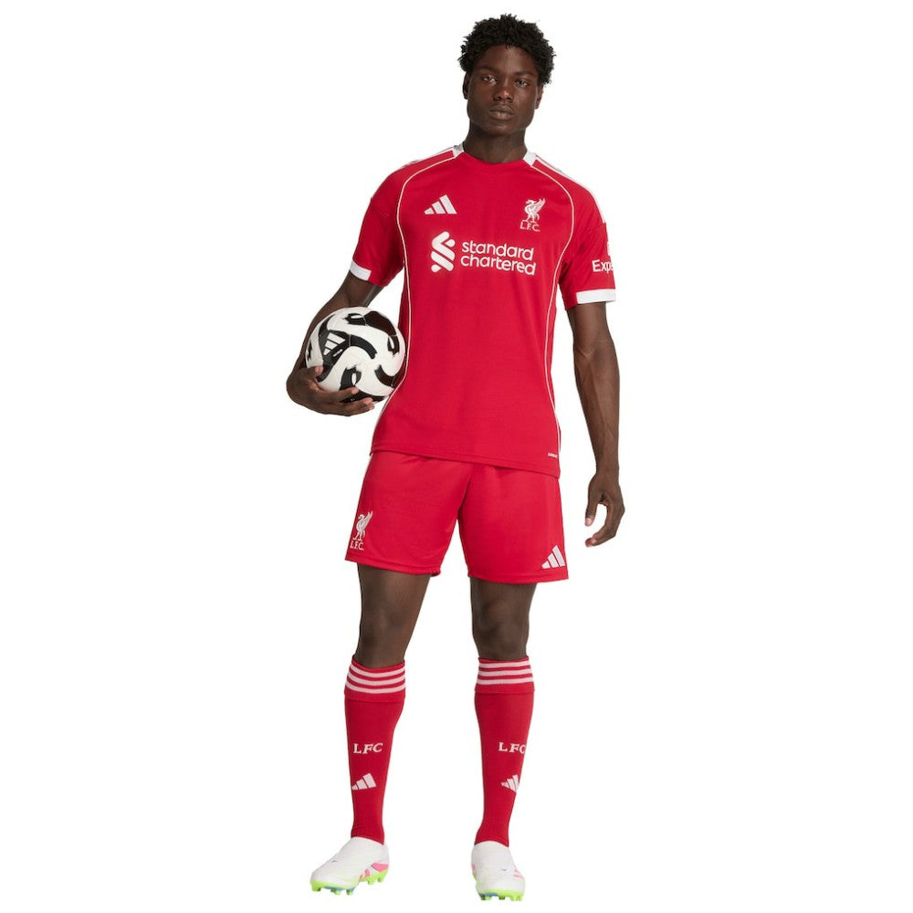 Liverpool 2025/26 Home AEROREADY Replica Shorts - Adidas Red