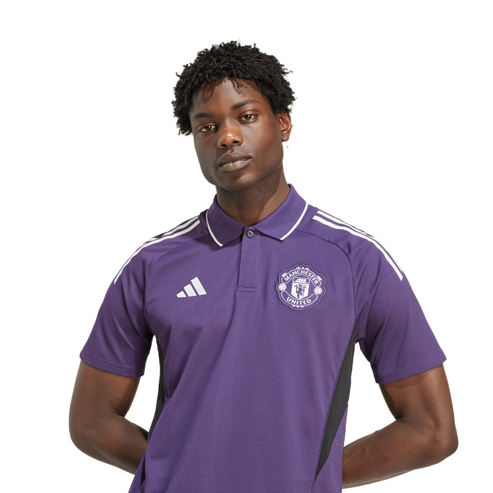 Manchester United 2025/26 Training Polo - Adidas Purple