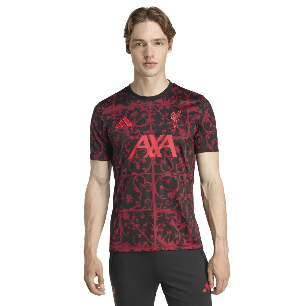Liverpool 2025/26 AEROREADY Pre-Match Top - Adidas Black