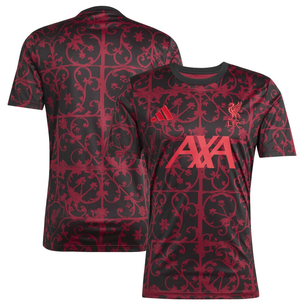 Liverpool 2025/26 AEROREADY Pre-Match Top - Adidas Black