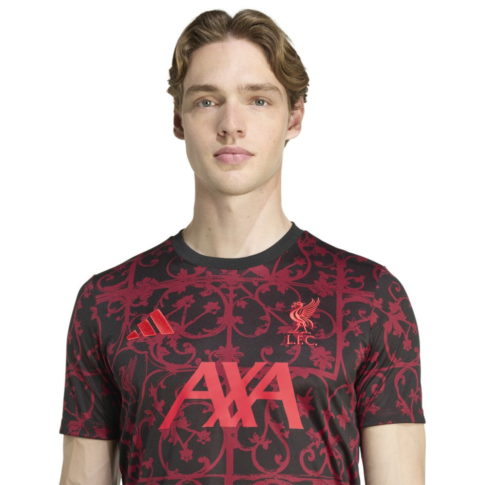 Liverpool 2025/26 AEROREADY Pre-Match Top - Adidas Black