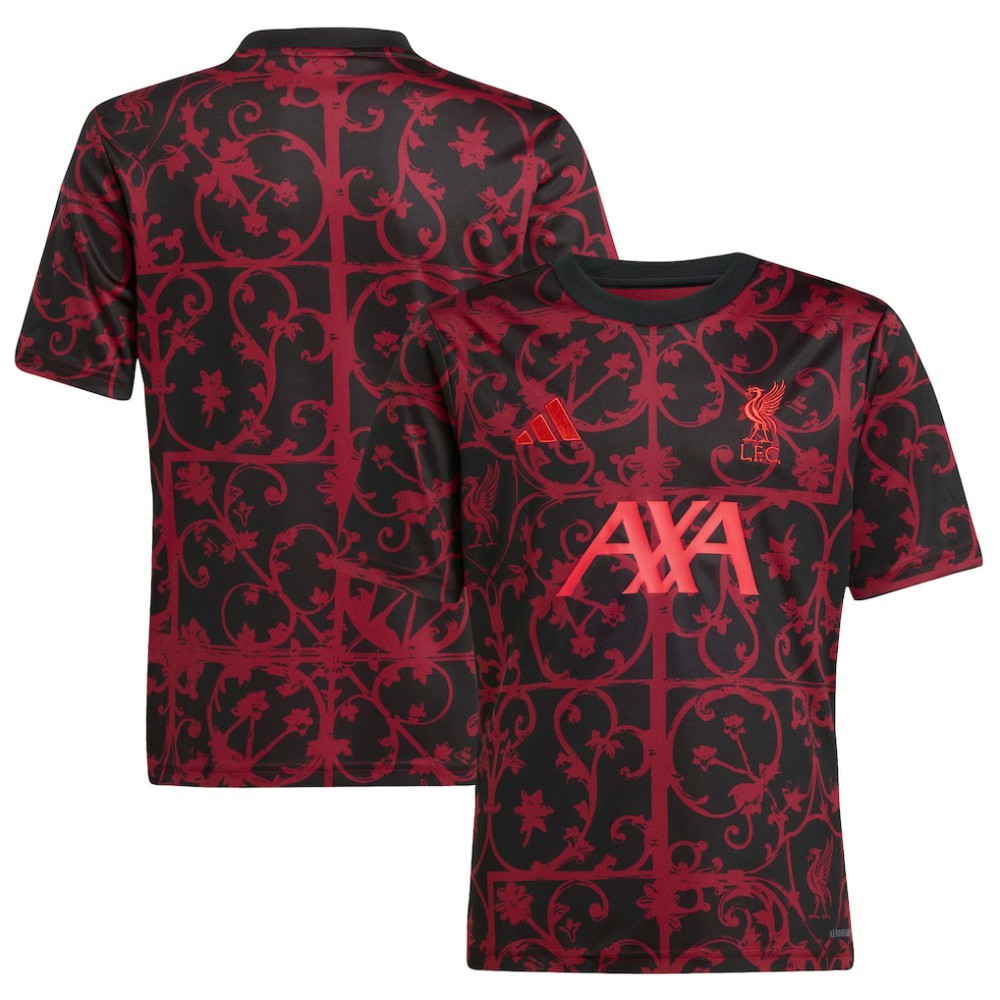 Liverpool Youth 2025/26 Pre-Match AEROREADY Top - Adidas Black