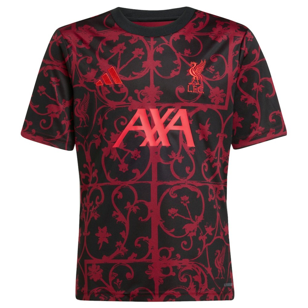 Liverpool Youth 2025/26 Pre-Match AEROREADY Top - Adidas Black
