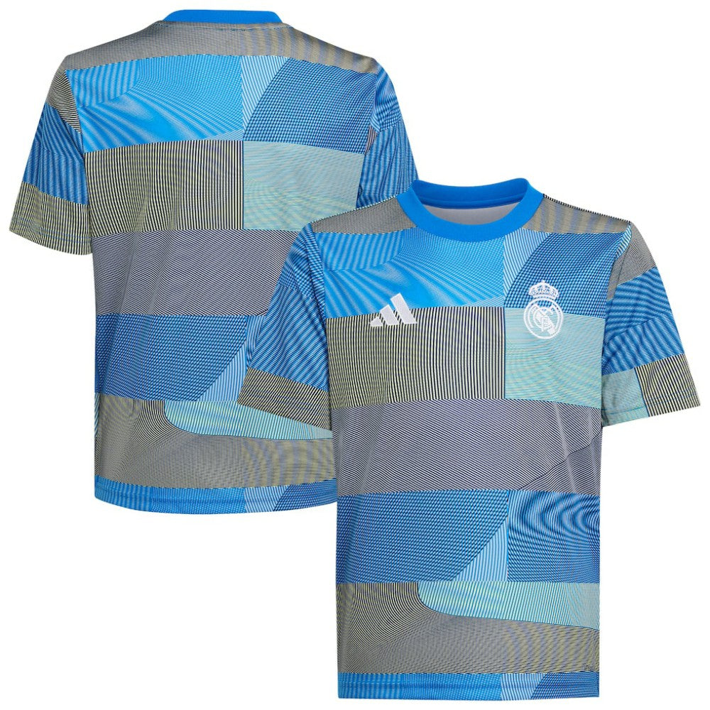Real Madrid Youth 2025/26 Pre-Match AEROREADY Top - Adidas Blue