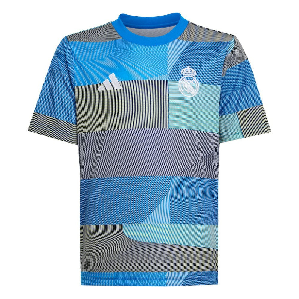 Real Madrid Youth 2025/26 Pre-Match AEROREADY Top - Adidas Blue
