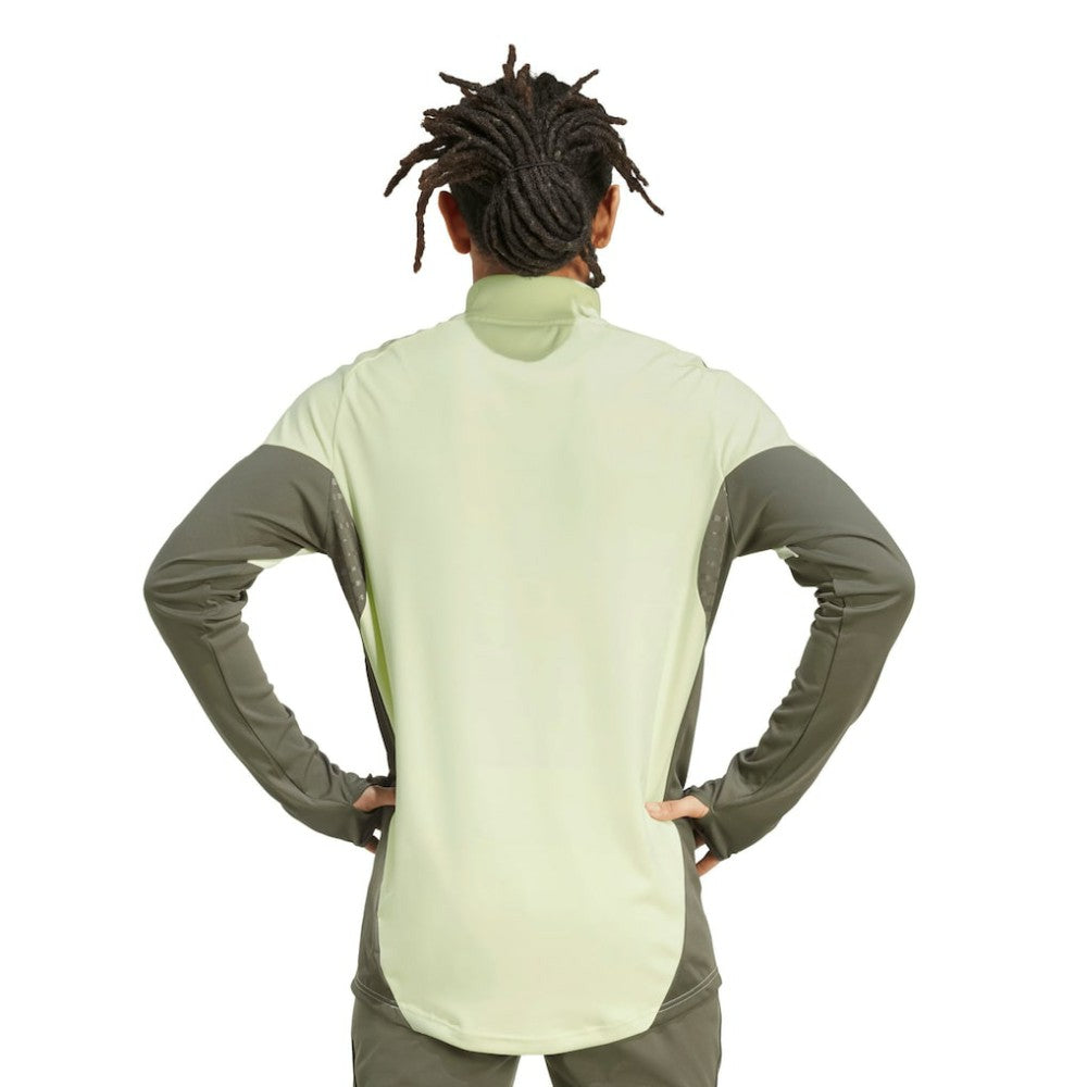 Real Madrid 2025/26 AEROREADY Raglan Quarter-Zip Training Pullover - Adidas Green