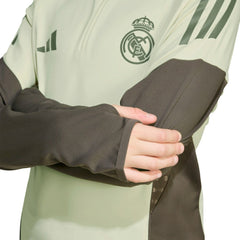 Real Madrid Youth 2025/26 Training AEROREADY Quarter-Zip Pullover - Adidas Green