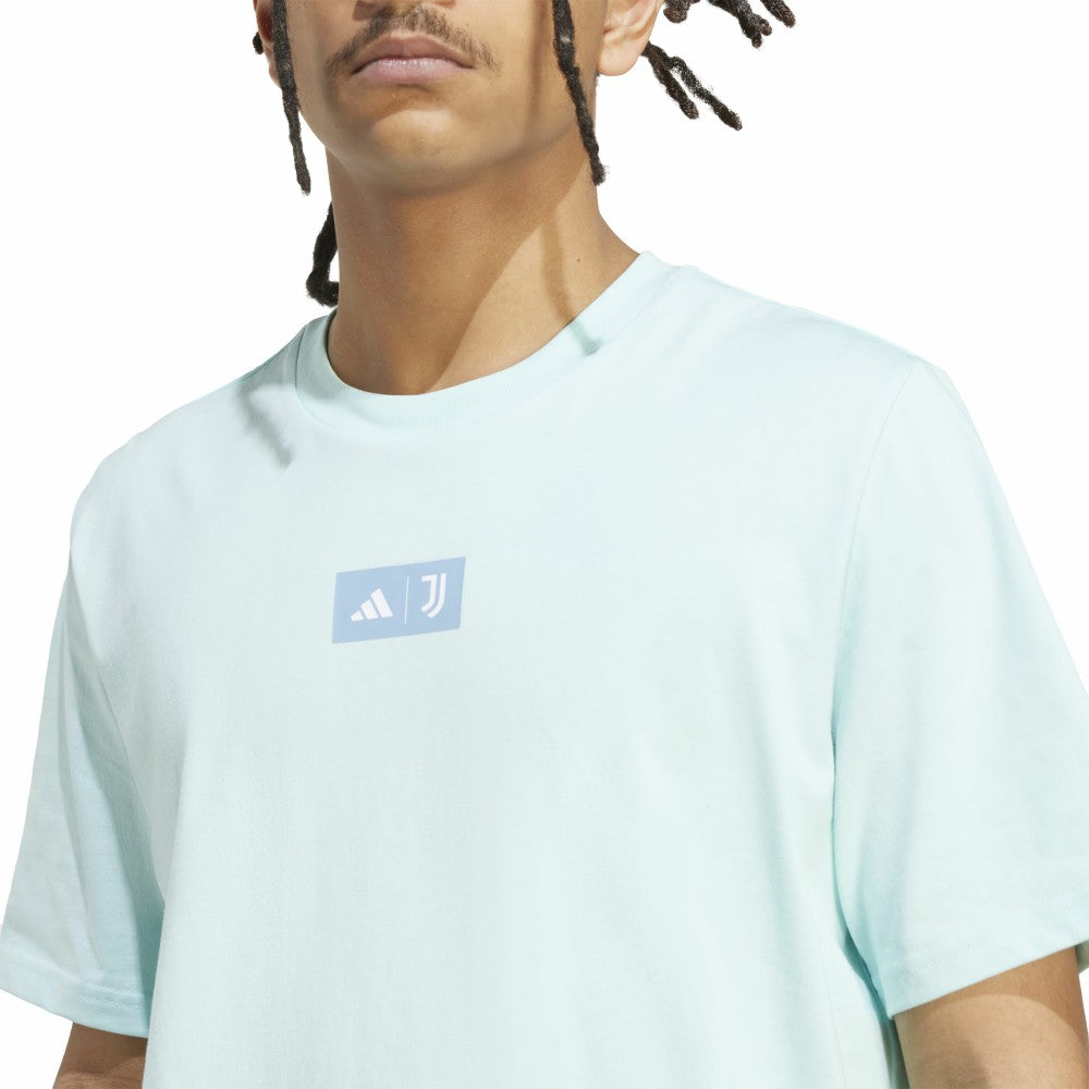 Juventus Jersey Hook T-Shirt - Adidas Aqua