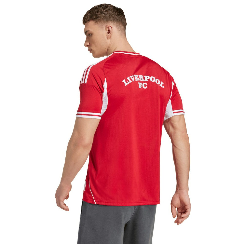 Liverpool Full-Button Baseball Jersey - Adidas Red