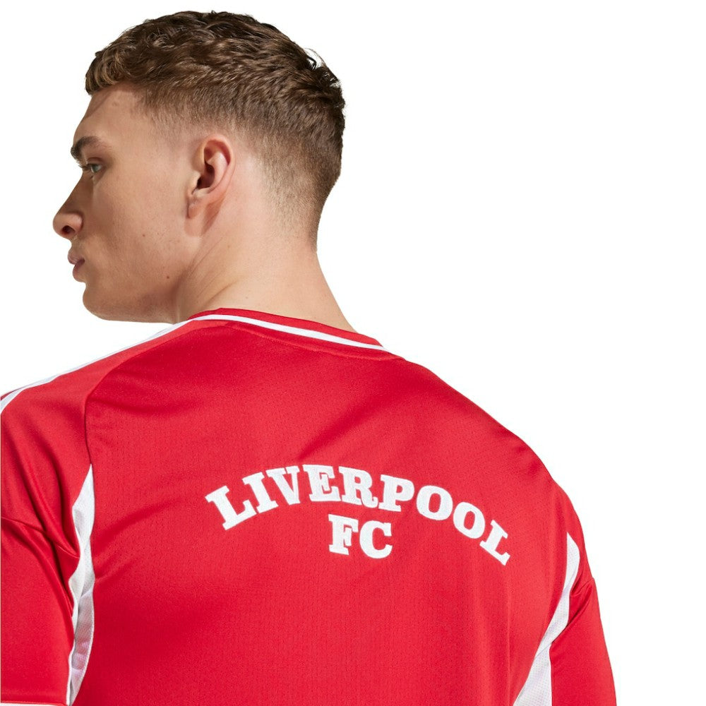 Liverpool Full-Button Baseball Jersey - Adidas Red