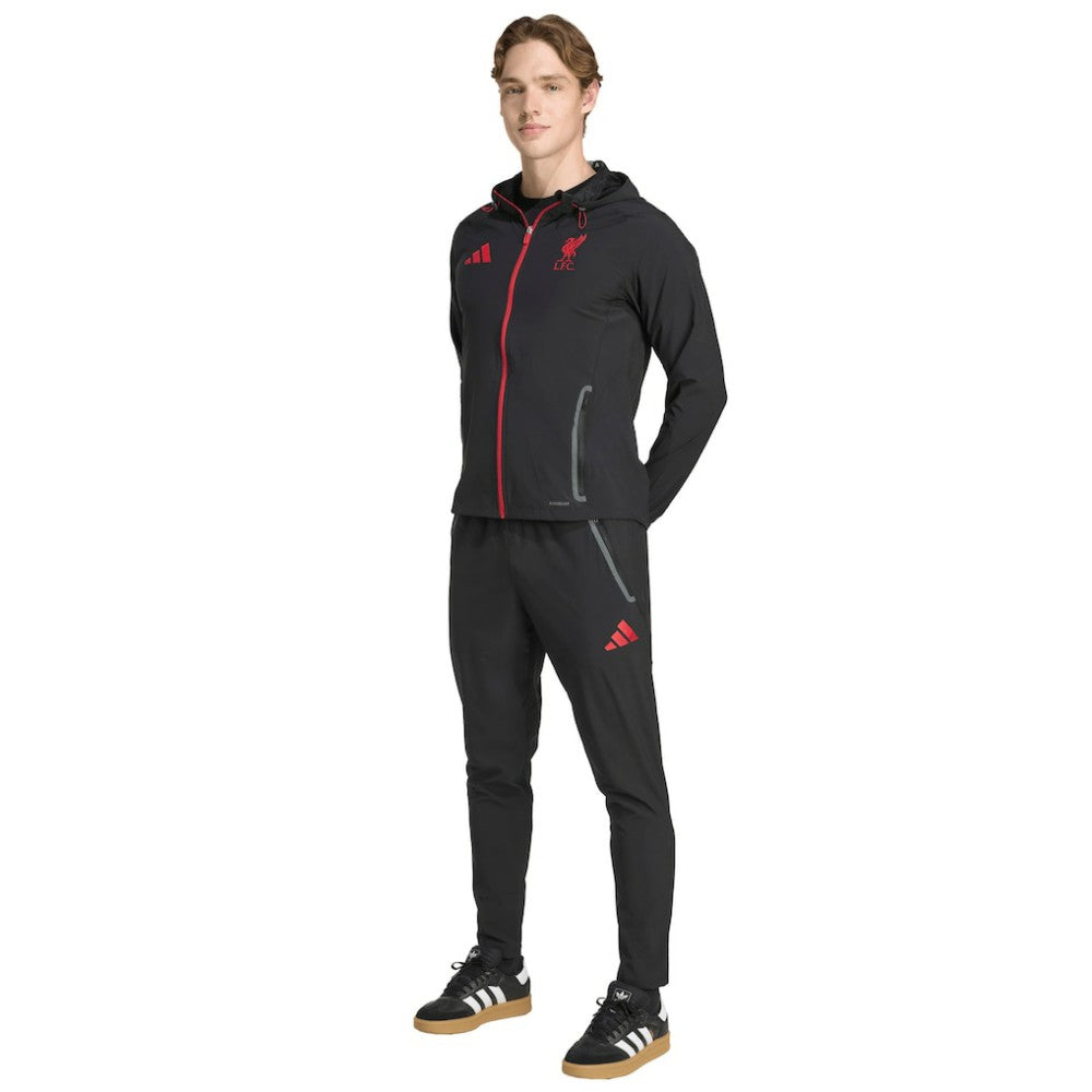 Liverpool 2025/26 Tiro Vis Tech Travel Pants - Adidas Black