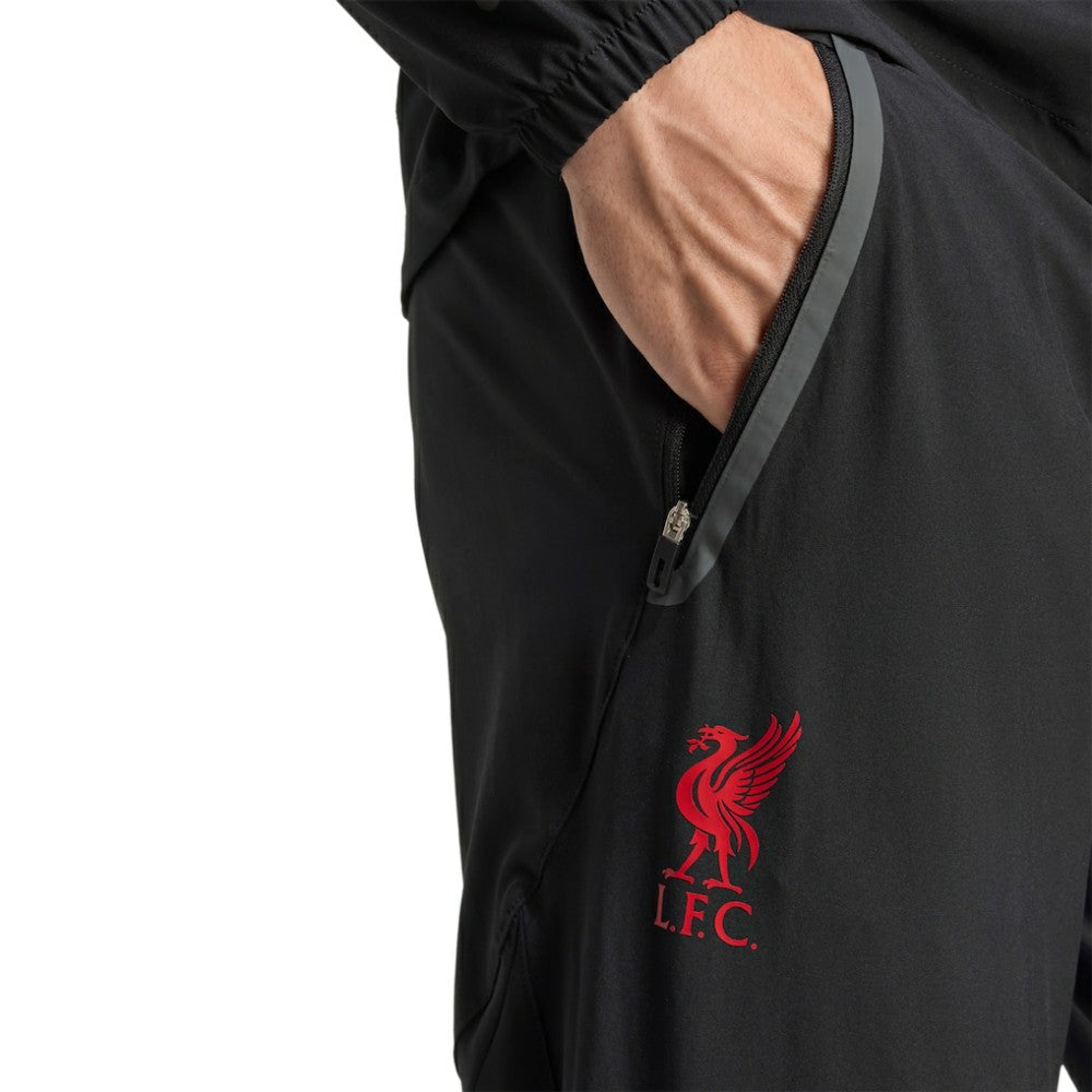 Liverpool 2025/26 Tiro Vis Tech Travel Pants - Adidas Black