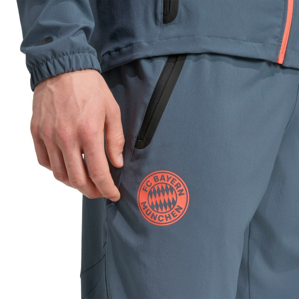 Bayern Munich 2025/26 Tiro Vis Tech AEROREADY Travel Pants - Adidas Gray