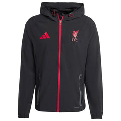 Liverpool 2025/26 Tiro Vis Tech Travel Jacket - Adidas Black