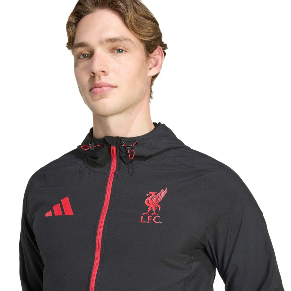Liverpool 2025/26 Tiro Vis Tech Travel Jacket - Adidas Black