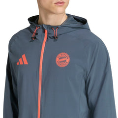 Bayern Munich 2025/26 Tiro Vis Tech Travel Jacket - Adidas Gray