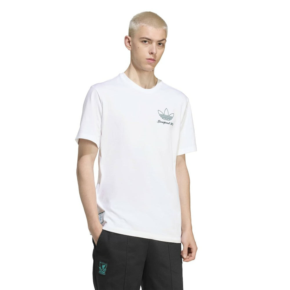 Liverpool Terrace Icons Collection Graphic T-Shirt - Adidas White