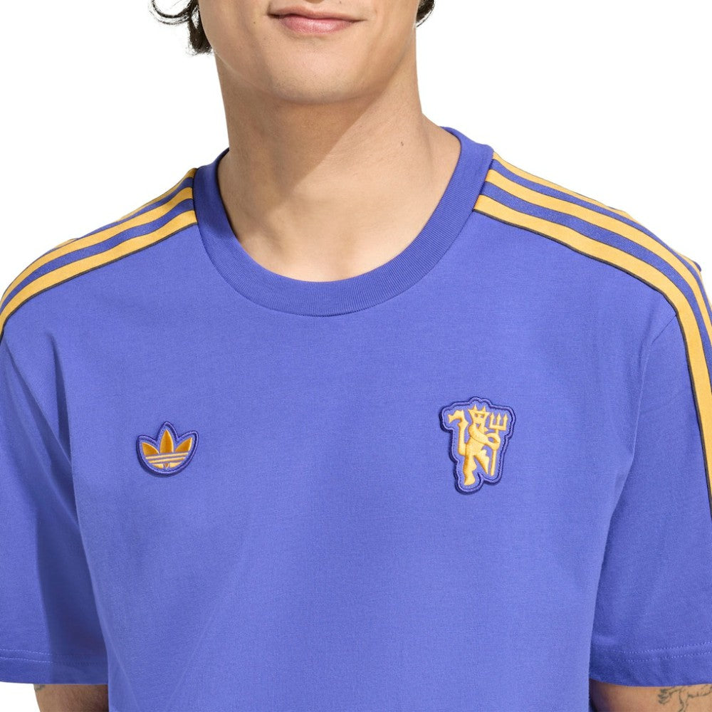 Manchester United Terrace Icons T-Shirt - Adidas Purple