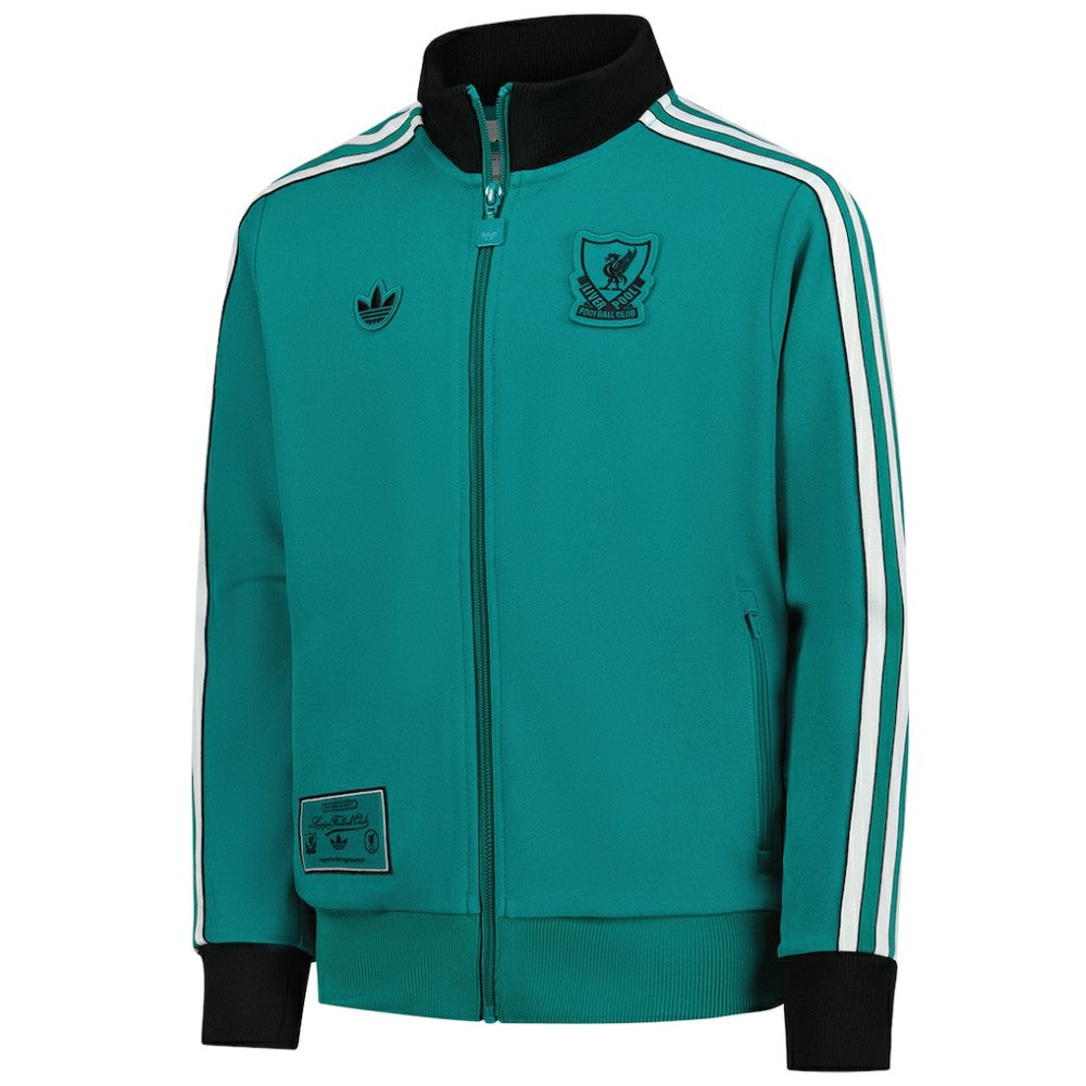 Liverpool Youth Terrace Icons Full-Zip Track Jacket - Adidas Green