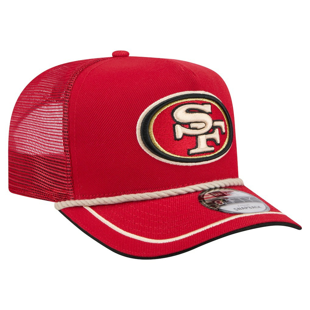 Vintage Team Rope A-Frame Trucker 9FIFTY Snapback Hat - San Francisco 49ers