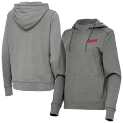 NHL Heather Black Detroit Red Wings Antigua Women's 2025 NHL Stadium Series Justice Pullover Hoodie