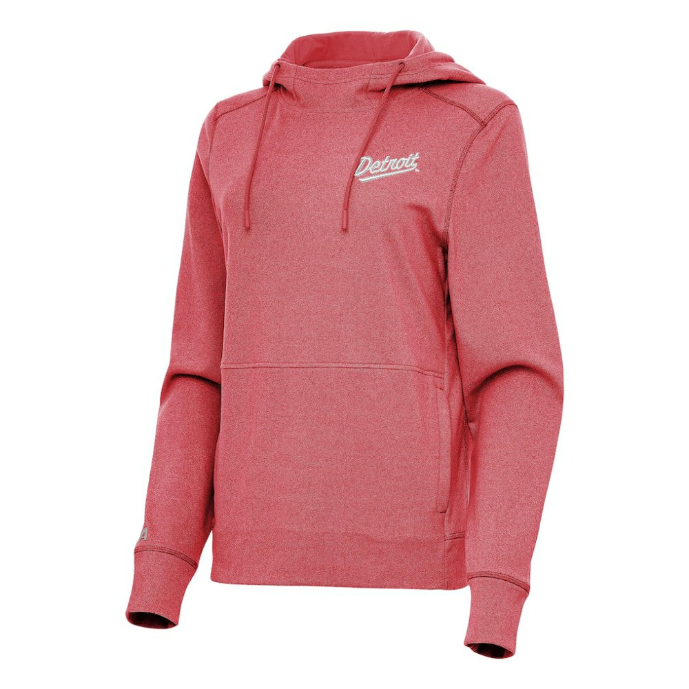NHL Heather Red Detroit Red Wings Antigua Women's 2025 NHL Stadium Series Justice Pullover Hoodie