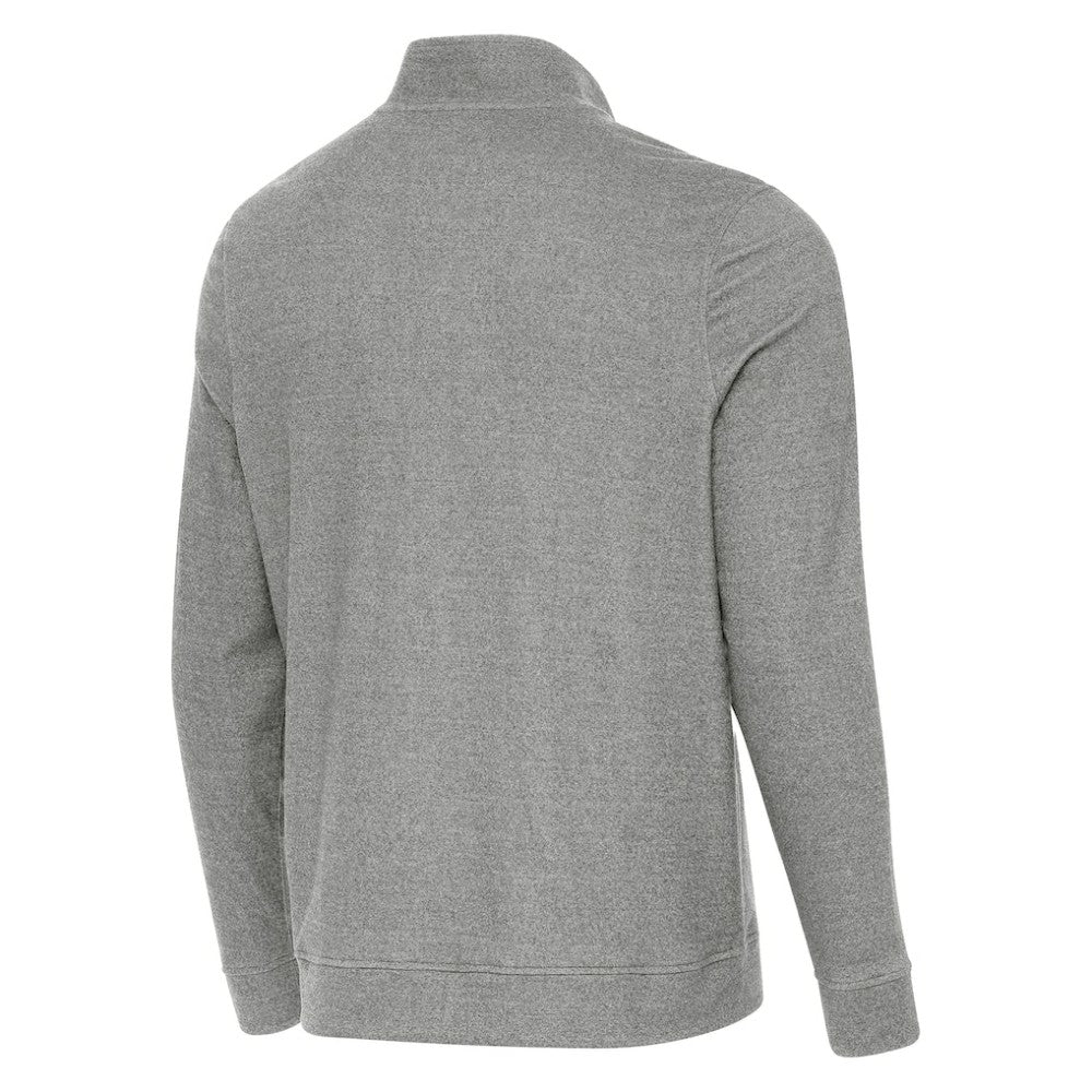 NHL Heather Black Detroit Red Wings Antigua 2025 NHL Stadium Series Subtle Quarter-Zip Top