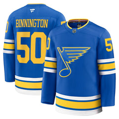 NHL Blue Jordan Binnington St. Louis Blues Fanatics Home Premium Player Jersey
