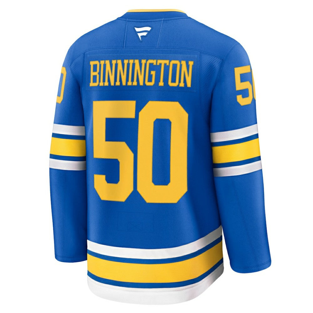 NHL Blue Jordan Binnington St. Louis Blues Fanatics Home Premium Player Jersey