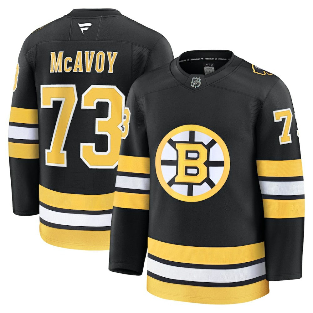 NHL Black Charlie McAvoy Boston Bruins Fanatics Home Premium Player Jersey