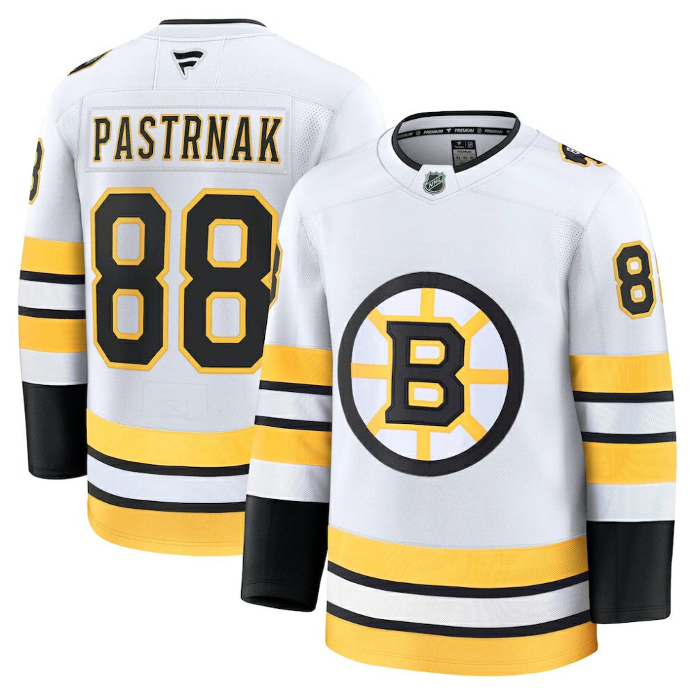 NHL White David Pastrnak Boston Bruins Fanatics Away Premium Player Jersey