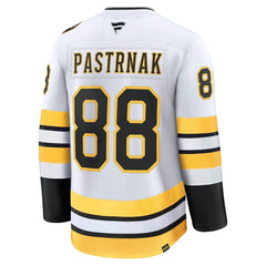 NHL White David Pastrnak Boston Bruins Fanatics Away Premium Player Jersey