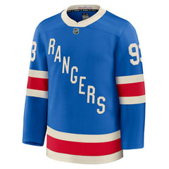 NHL Blue Mika Zibanejad New York Rangers Fanatics Centennial Premium Jersey