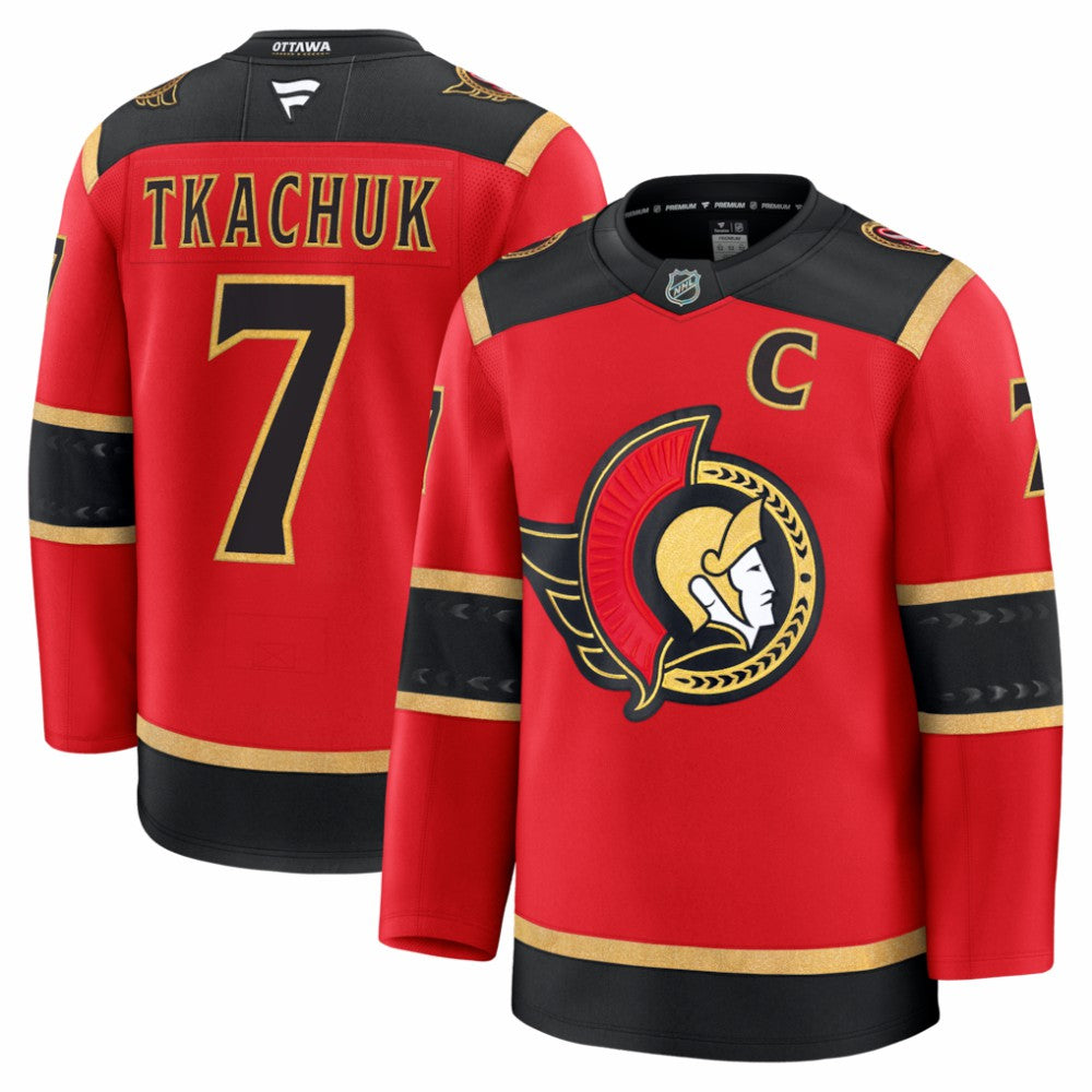 NHL Red Brady Tkachuk Ottawa Senators Fanatics Alternate Premium Jersey